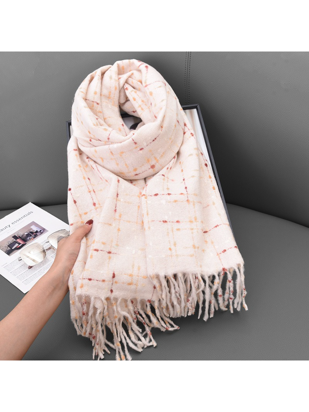 Scarvii - Warm Plaid Winter Scarf