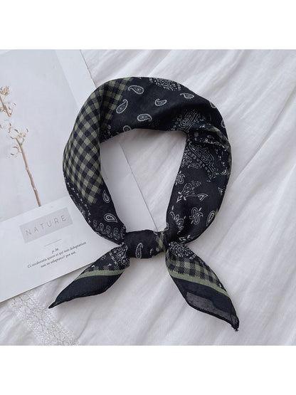 Scarvii - Vintage Paisley Square Neck Scarf