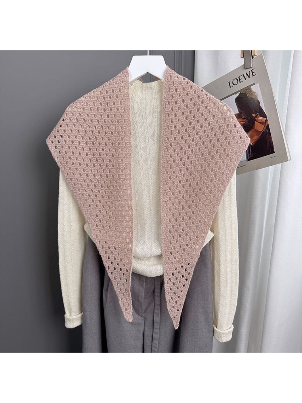 Scarvii - Open Knit Lightweight Tie Scarf