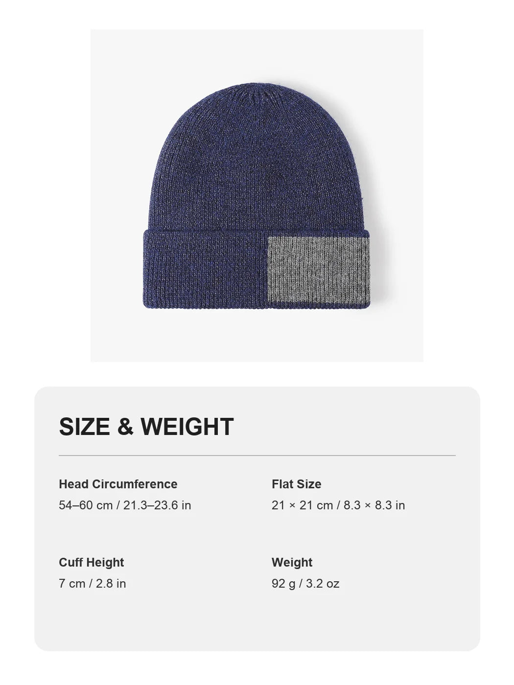 Haila - Colorblock Cuffed Knit Beanie