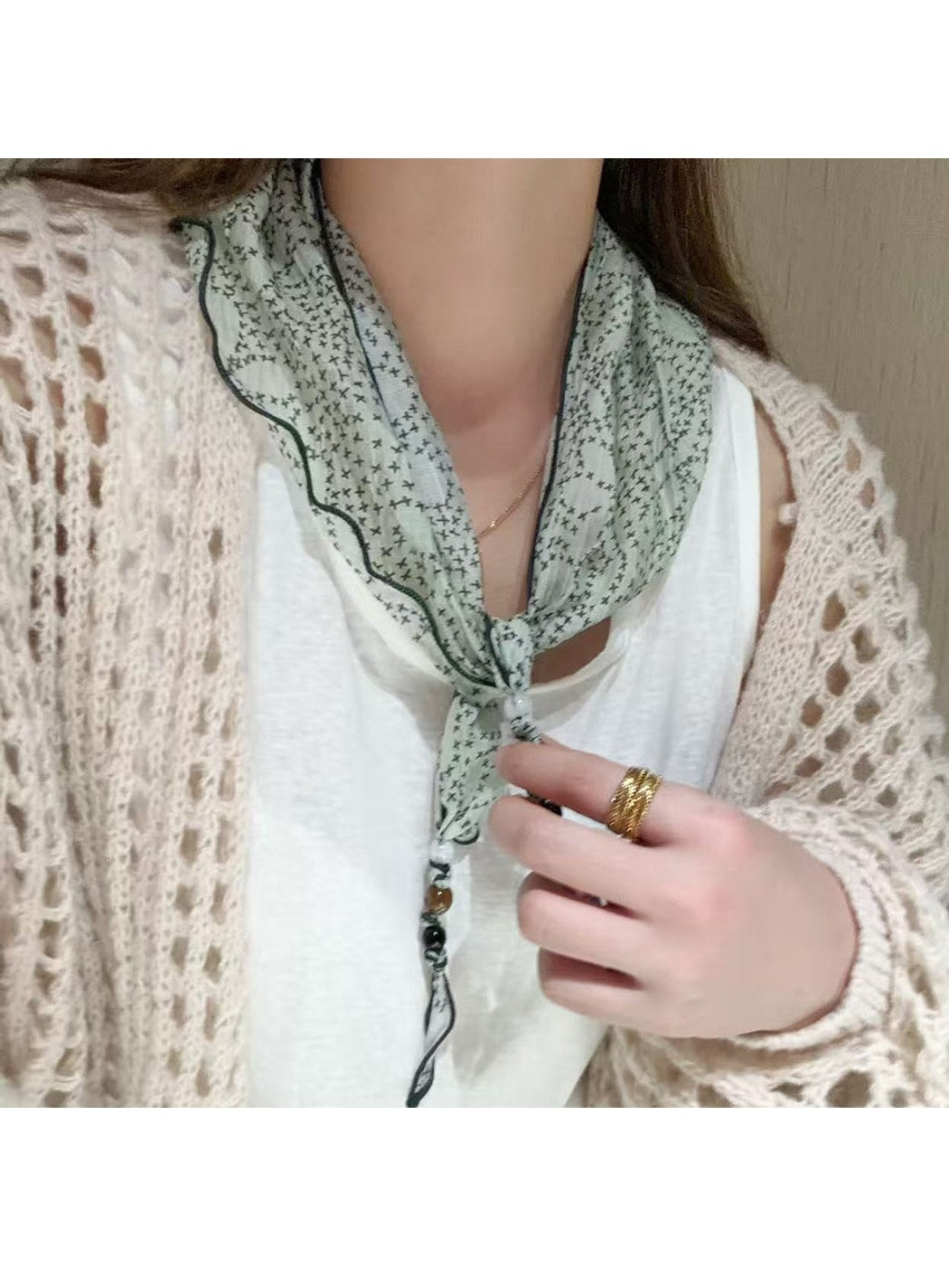 Scarvii - Elegant Lightweight Neck Accent Scarf