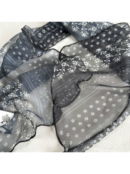 Scarvii - Gradient Sheer Simple Style Long Scarf