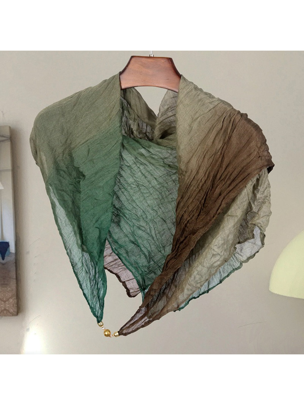 Scarvii - Sheer Crinkle Square Scarf