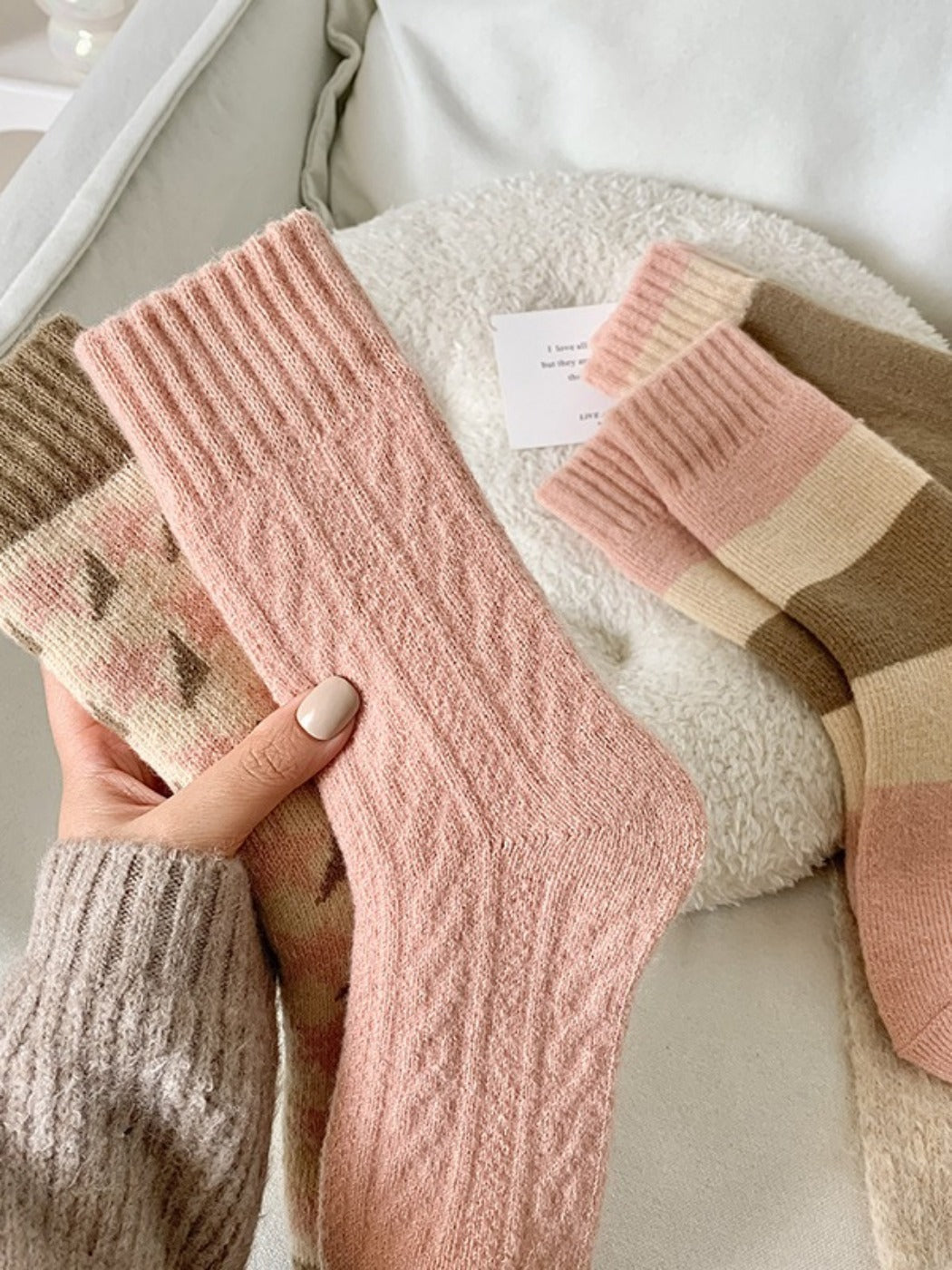 Rufia - Sweet Thick Mid-Calf Winter Socks