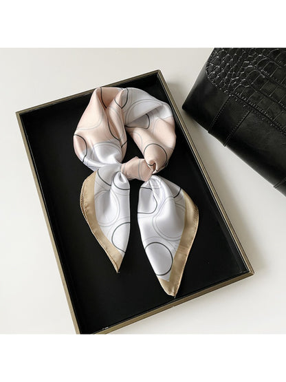 Scarvii - Minimal Circle Print Square Scarf