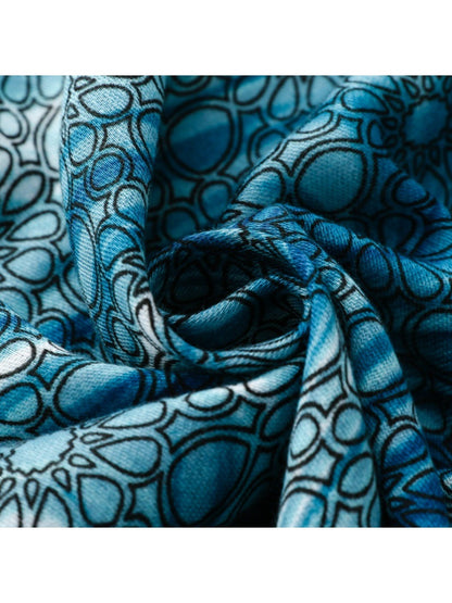 Scarvii - Bohemian Geometric Print Long Scarf