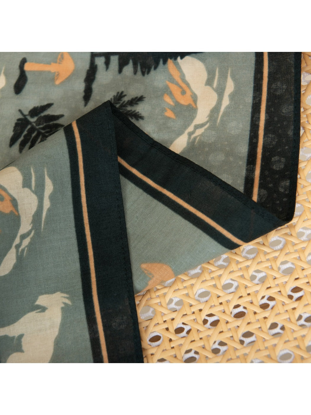 Scarvii - Elegant Forest Printed Square Scarf
