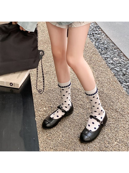 Rufia - Sheer Lace Dot Crew Socks product image 5
