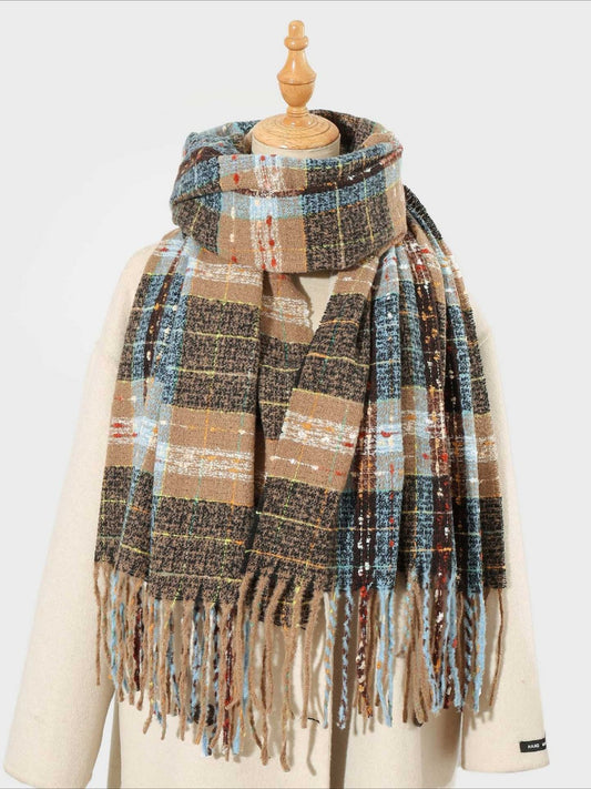 Scarvii - Timeless Stylish Classic Plaid Warm Scarf