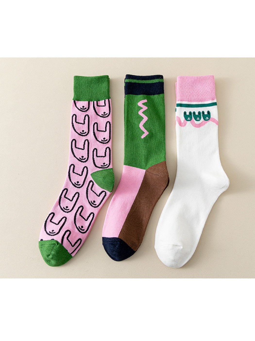 Rufia - Quirky Cartoon Crew Socks