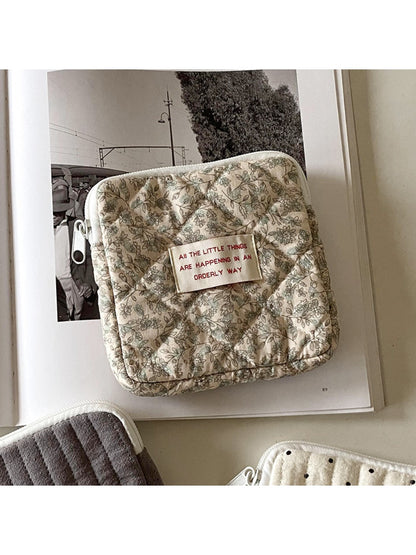 Cosbai cartoon print mini storage pouch shown from side angle highlighting shape