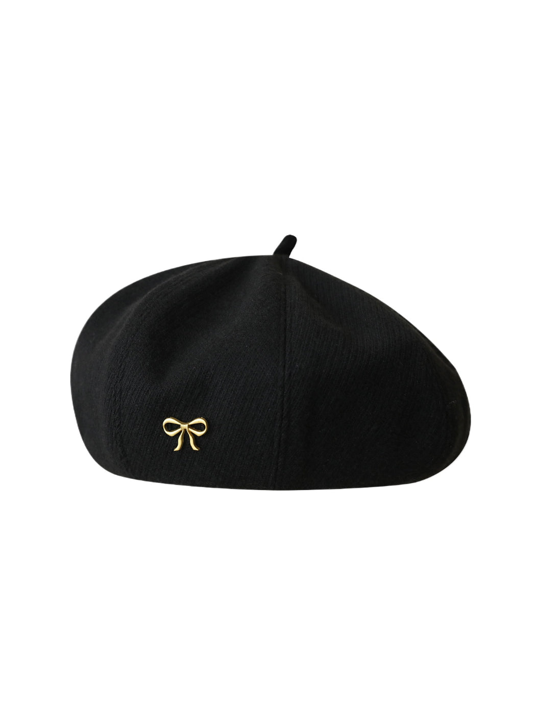 Haila - Bow Accent Panelled Knit Beret