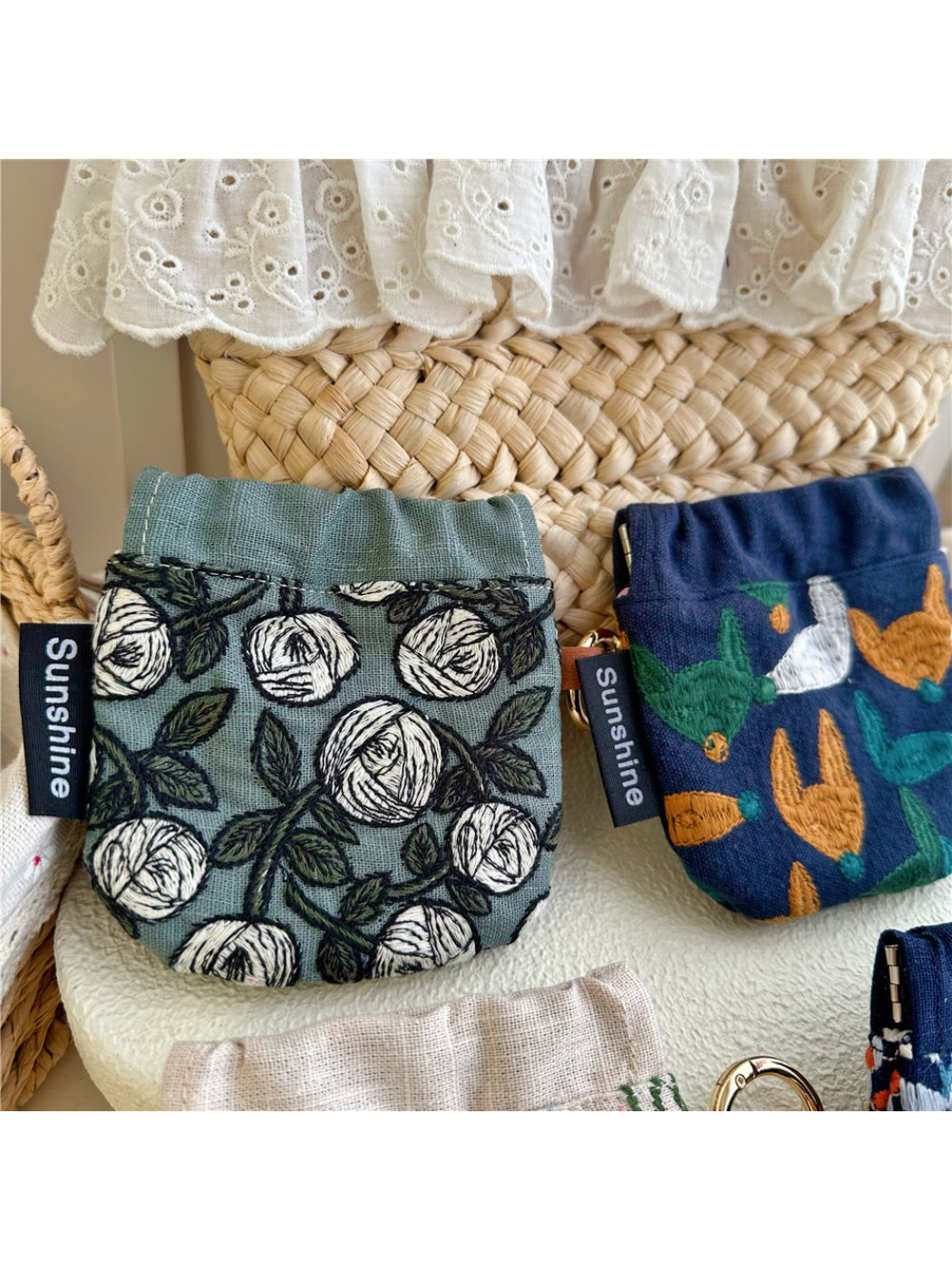 Cosbai - Mini Pattern Drawstring Pouch