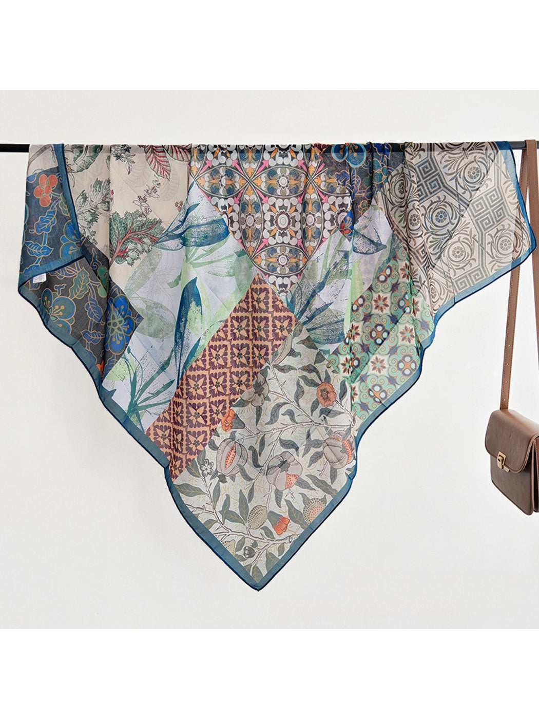 Scarvii - Eclectic Printed Patchwork Square Scarf