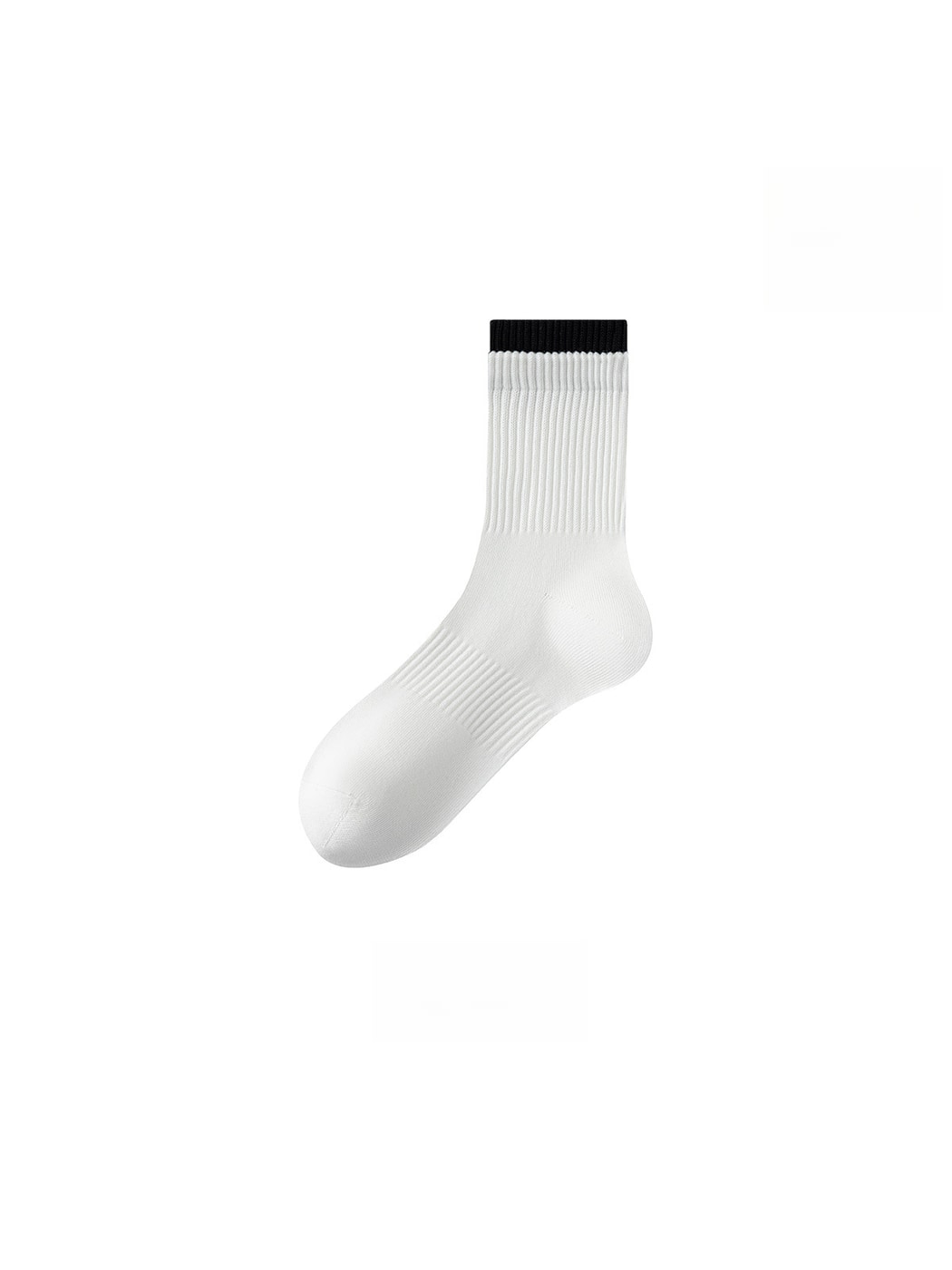 Rufia - Colorblock Double Cuff Casual Crew Socks