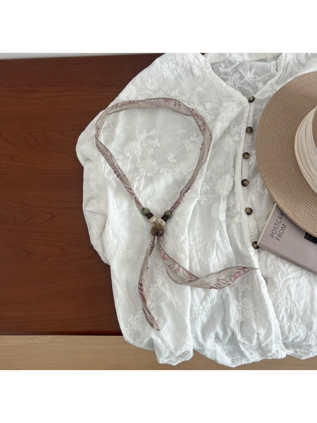 Scarvii Beaded Adjustable Skinny Scarf