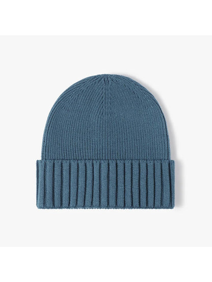 Haila - Classic Solid Ribbed Cuffed Beanie