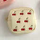 Cosbai - Compact Pouch with Cherry Print for Women