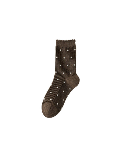 Rufia – Retro Polka Dot Mid Socks