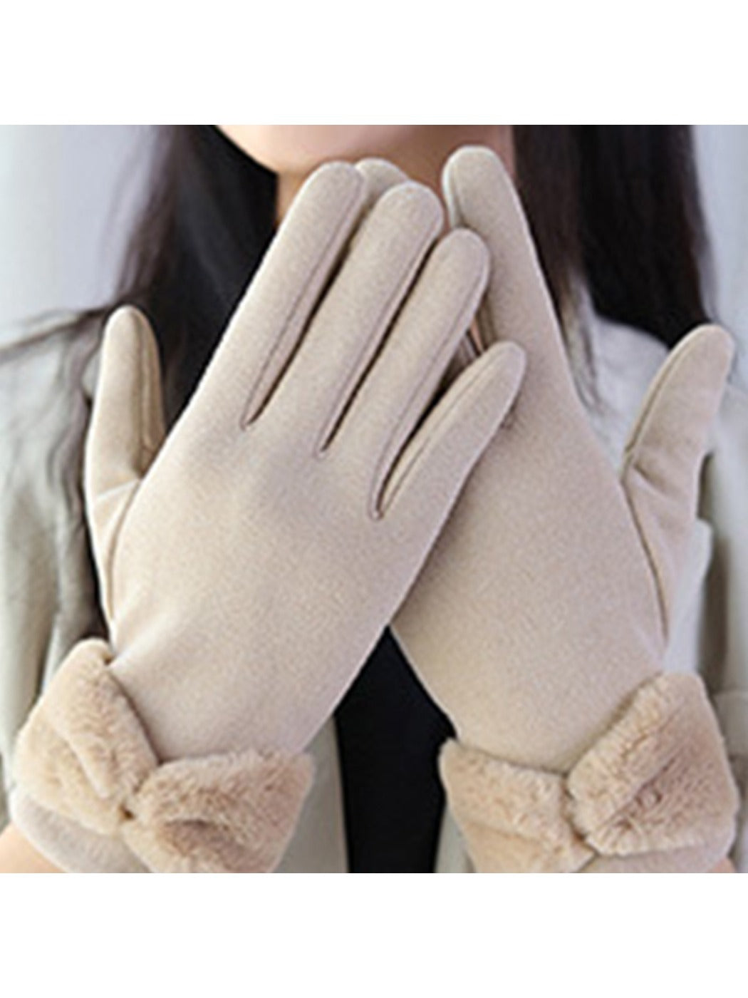 Gloving - Women's Winter Touchscreen Gloves with Bow