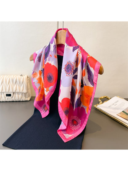 Scarvii - Botanical Bloom Print Square Scarf
