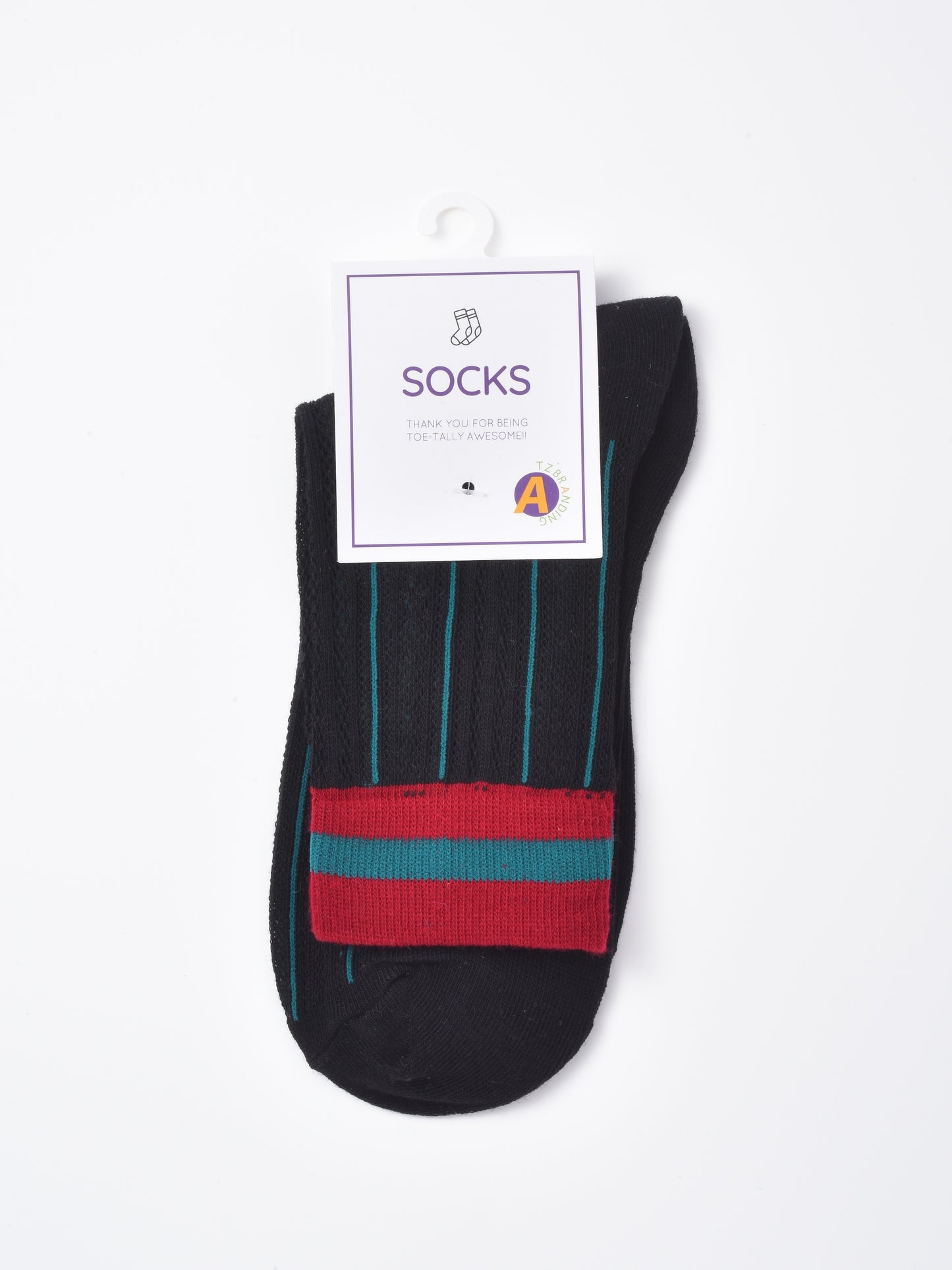 Rufia - Colorblock Mesh Knit Mid Calf Socks
