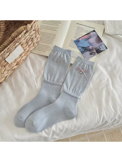 Rufia - Delicate Ribbon Charm Crew Socks product image 7