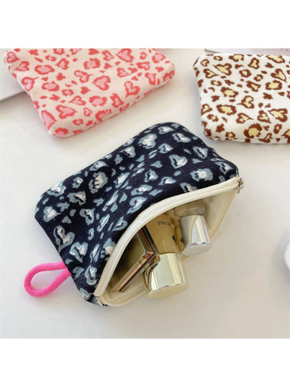 Cosbai - Coin Purse with Leopard & Cats Patterns