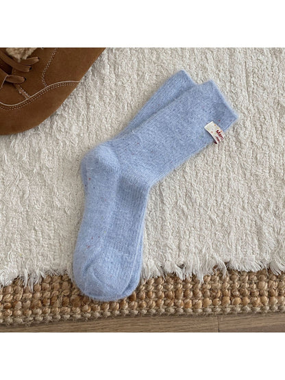 Rufia - Dreamy Pastel Solid Color Crew Socks