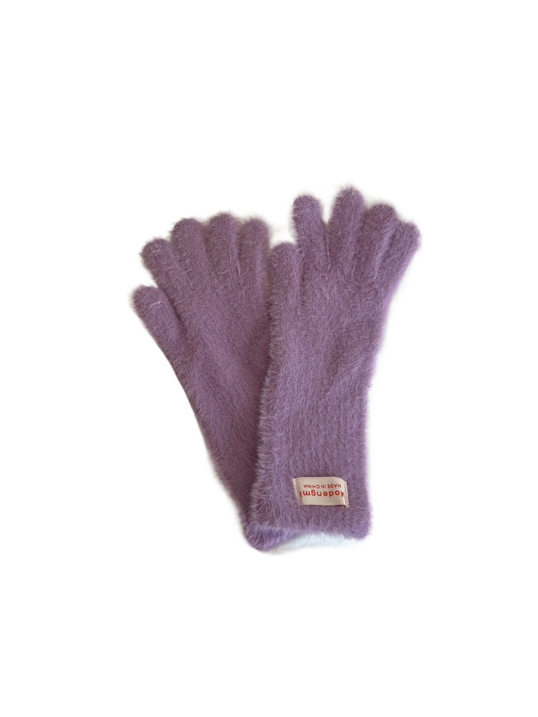 Gloving - Solid Color Fuzzy Gloves with Touchscreen