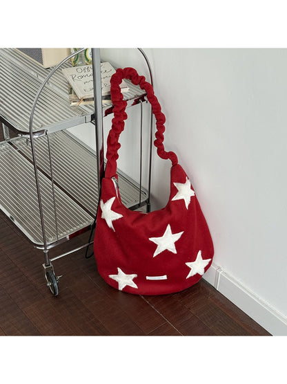 Top view of Cosbai shoulder bag highlighting open interior and lining