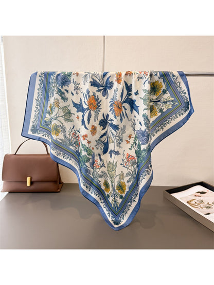 Scarvii - Vintage Botanical Border Square Scarf