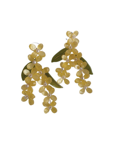Earwish - Osmanthus Flower Long Drop Earrings