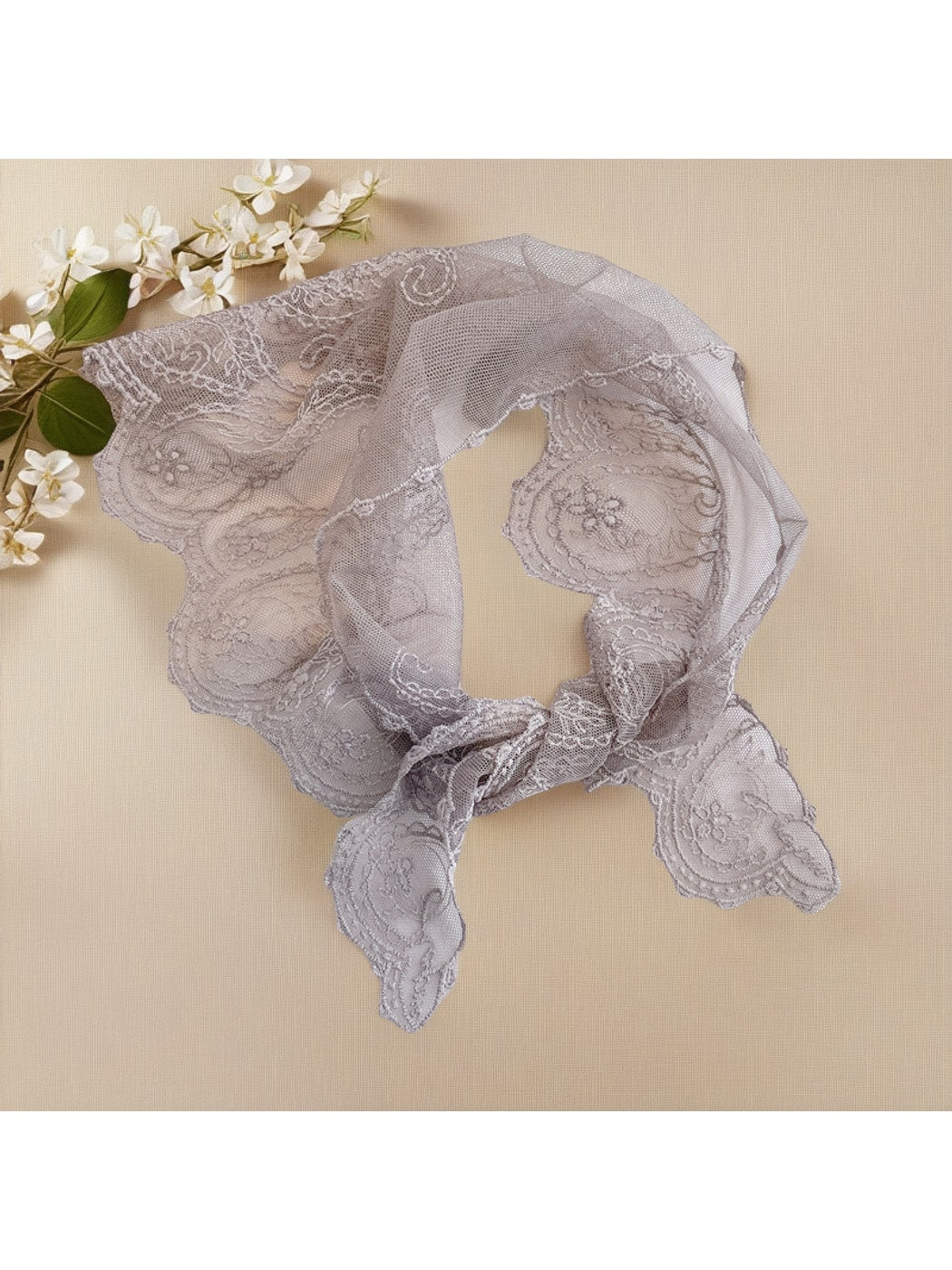 Scarvii - Lace Paisley Decorative Bandana Scarf