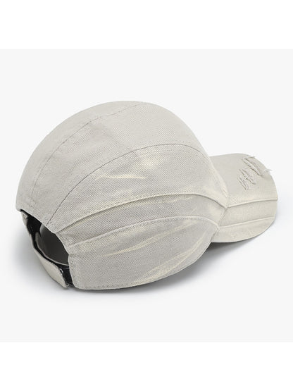 Haila - Distressed Adjustable Curved Brim Baseball Cap