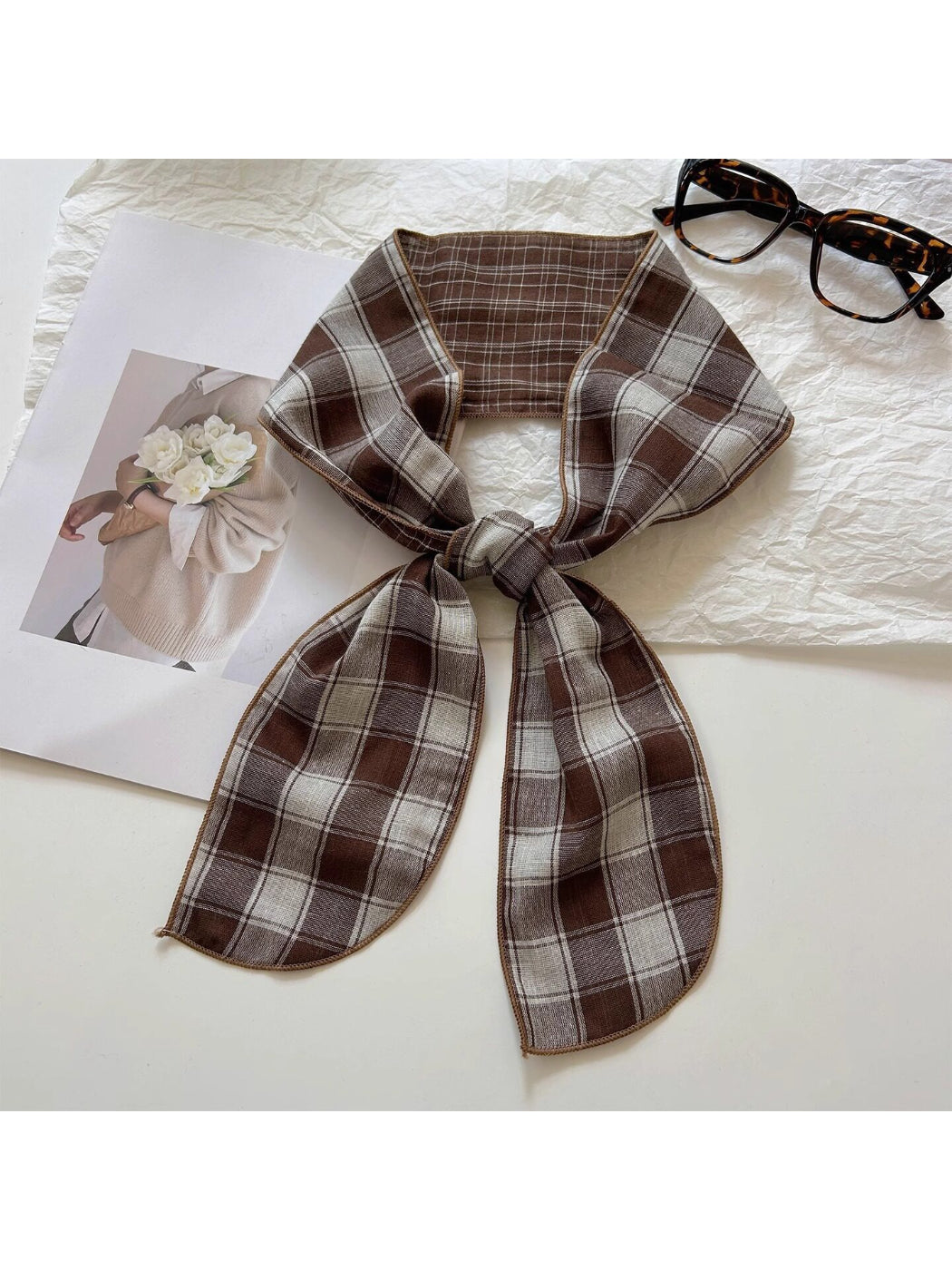 Scarvii Double Sided Check Neck Scarf product image