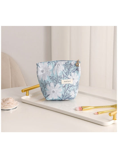 Cosbai -  Elegant Cosmetic Bag with Floral Patterns