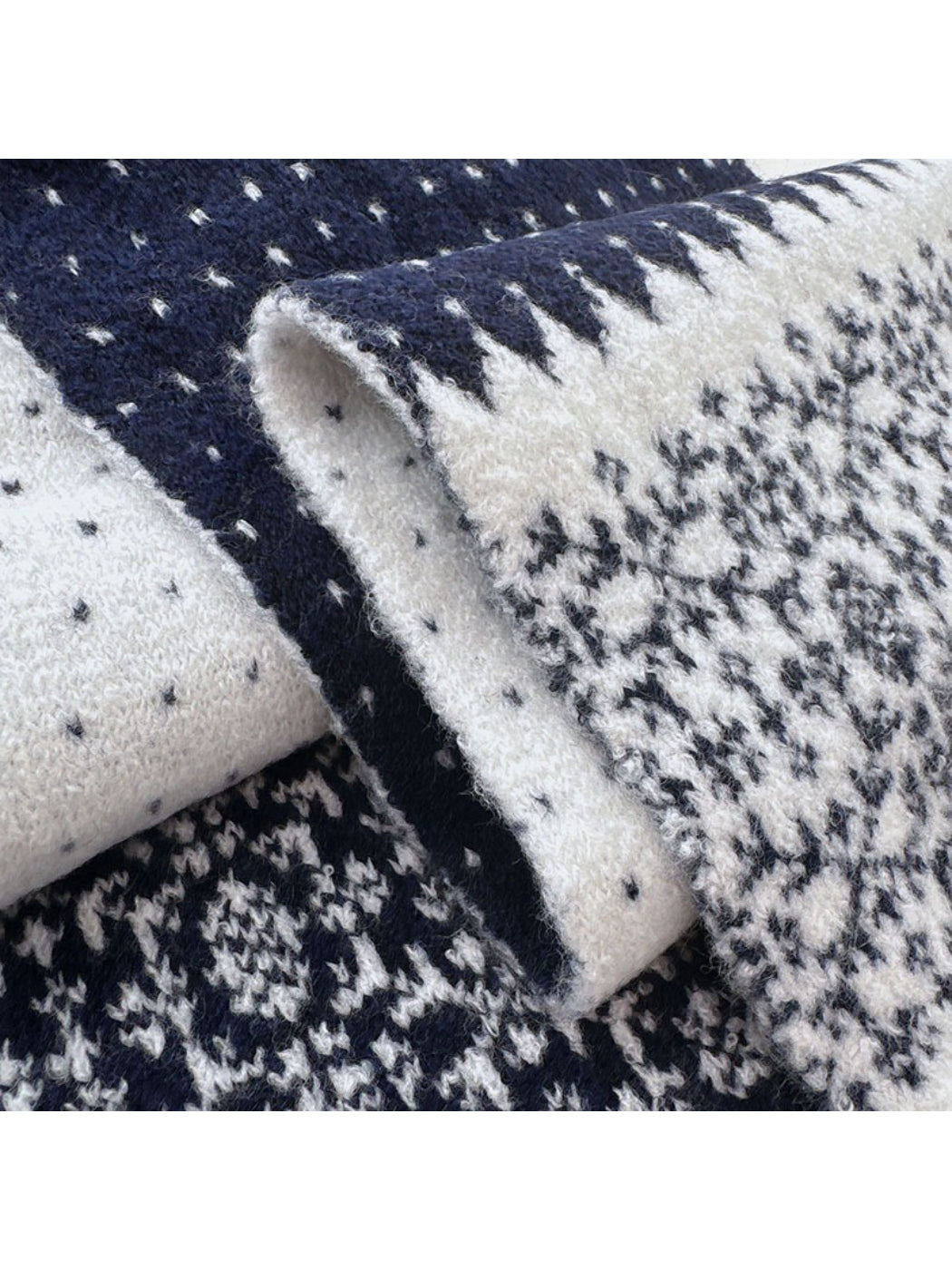 Scarvii - Fair Isle Knit Long Scarf