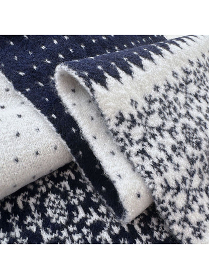 Scarvii - Fair Isle Knit Long Scarf