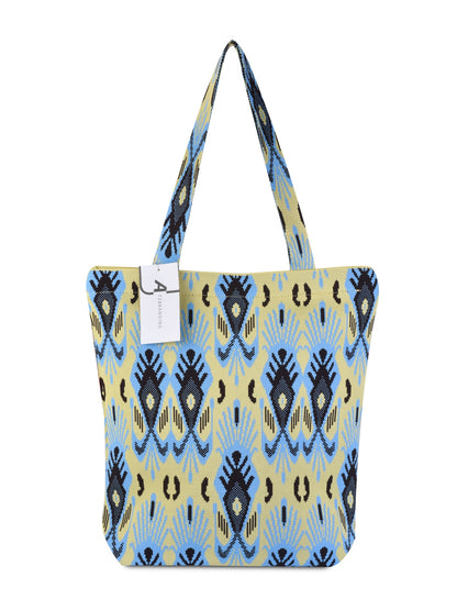 Cosbai - Atlas Print knit Shoulder Bag - Spacious & Vintage