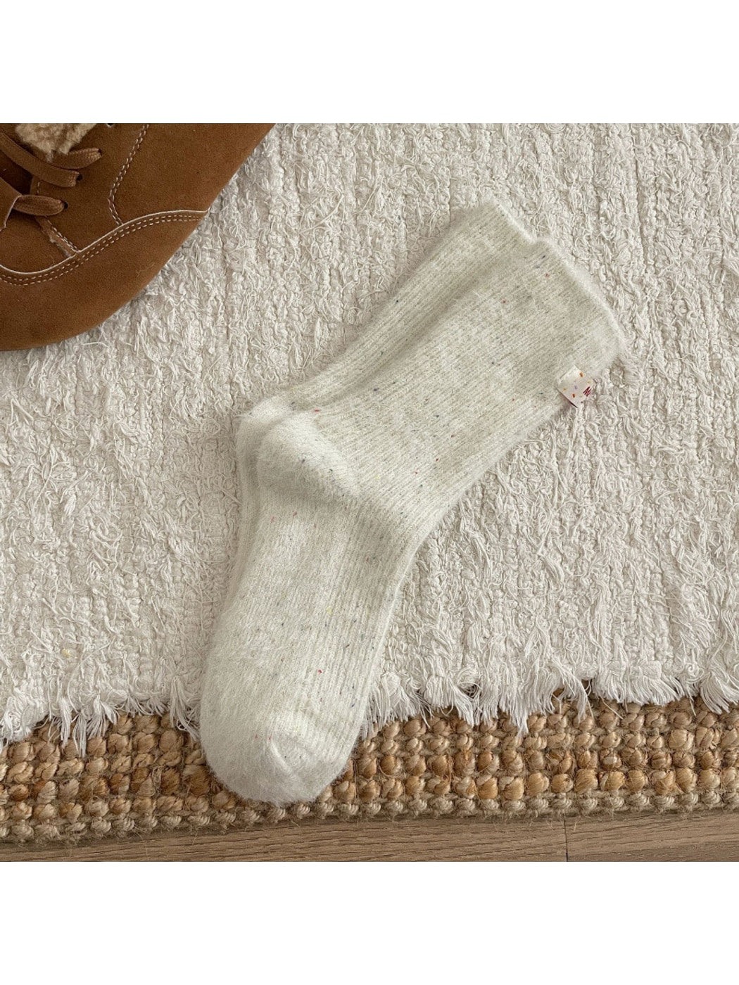 Rufia - Dreamy Pastel Solid Color Crew Socks