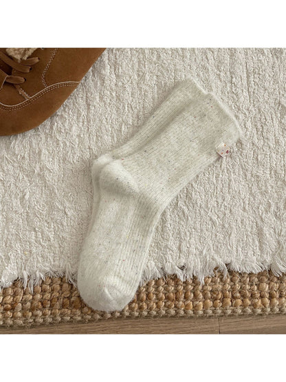 Rufia - Dreamy Pastel Solid Color Crew Socks