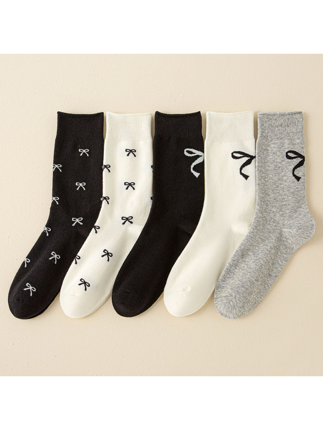 Rufia - Ribbon Motif Crew Socks product image 1