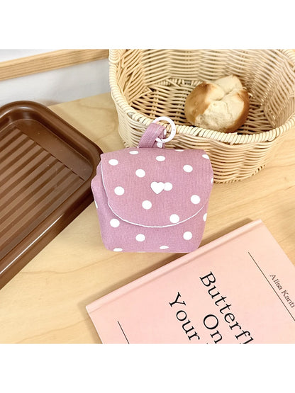 Cosbai - Cute Polka Dot Portable Pouch