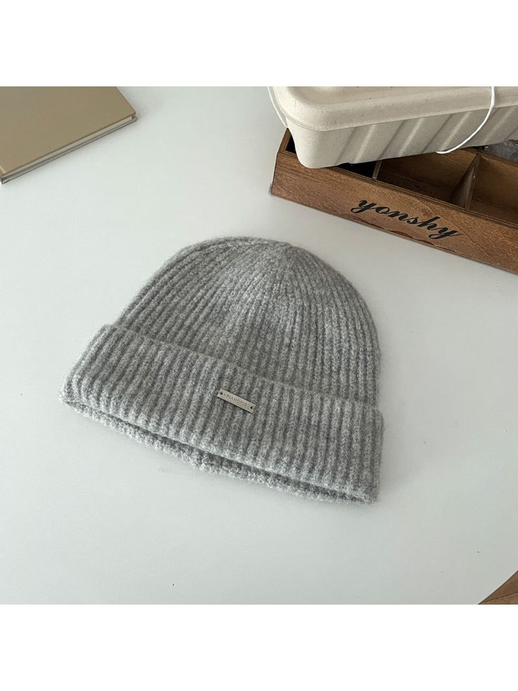 Haila - Clean Ribbed Round Crown Winter Beanie