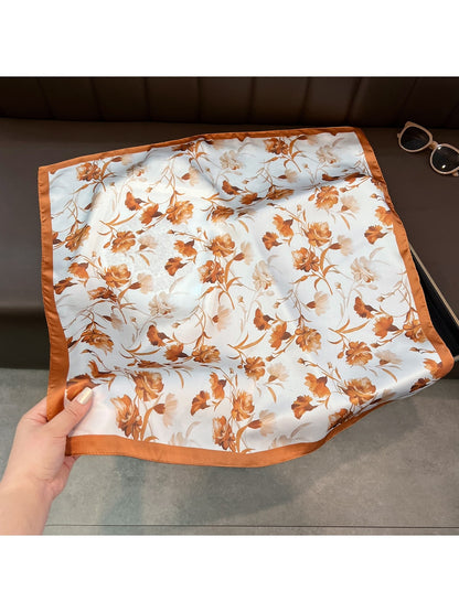 Scarvii - Watercolor Print Square Scarf for Everyday Styling