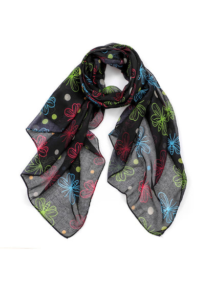 Scarvii - Butterfly Print Lightweight Scarf