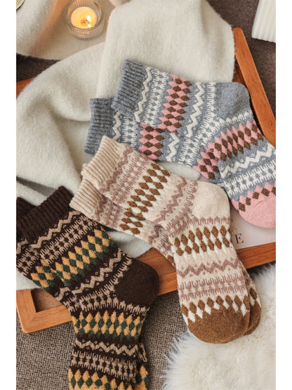 Rufia - Winter Heritage Knit Crew Socks