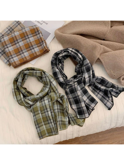 Scarvii - Vintage Check Plaid Scarf