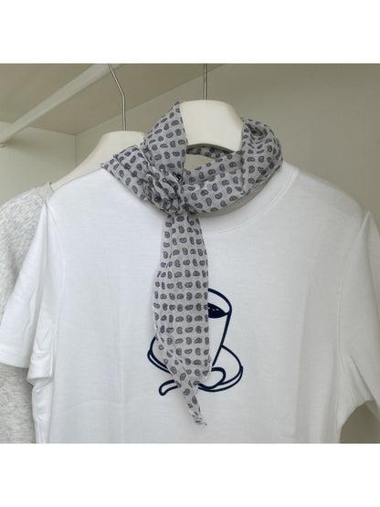 Scarvii Sheer Polka Dot Skinny Scarf